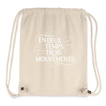 En deux, trois mouvements - Sac à cordon recyclé Stanley/Stella - blanc naturel - Devant