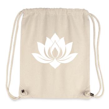 Weiße Seerose - Stanley/Stella recycelter Gym Bag - Naturweiß - Vorne
