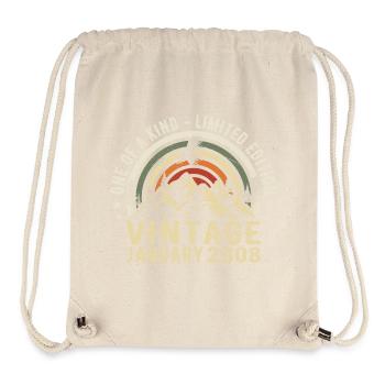 January 2008 Birthday Gift - Original 17 Years - Stanley/Stella Recycled Gym Bag - natural - Front