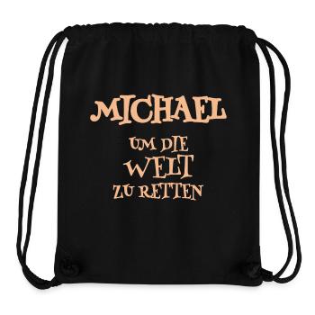 Michael as a helper - Stanley/Stella Recycled Gym Bag - black - Front