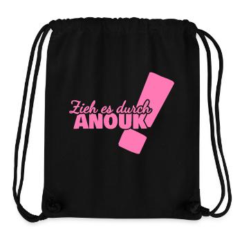 Anouk as a given name - Stanley/Stella Recycled Gym Bag - black - Front