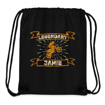 Geschenk für Jamie - Stanley/Stella recycelter Gym Bag - Schwarz - Vorne