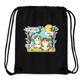 Zwei Hamster Kumpel - einer der riecht komisch - Stanley/Stella recycelter Gym Bag - Schwarz - Vorne