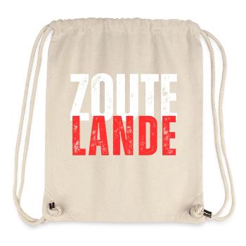 Zoutelande weiß roter Schriftzug - Stanley/Stella recycelter Gym Bag - Naturweiß - Vorne