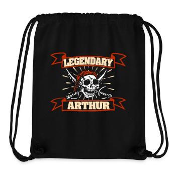 Arthur - Stanley/Stella recycelter Gym Bag - Schwarz - Vorne