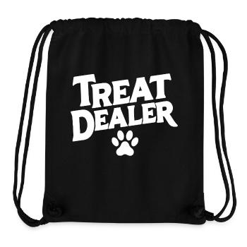 Hund Leckerli lustig - Stanley/Stella recycelter Gym Bag - Schwarz - Vorne