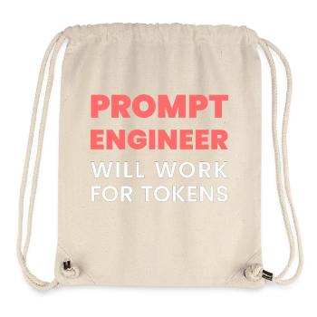 Prompt Engineer funktioniert für Token Funny Men K - Stanley/Stella recycelter Gym Bag - Naturweiß - Vorne