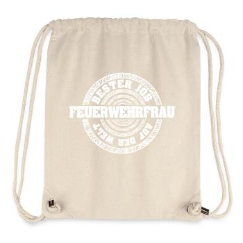 Job Feuerwehrfrau - Stanley/Stella recycelter Gym Bag - Naturweiß - Vorne