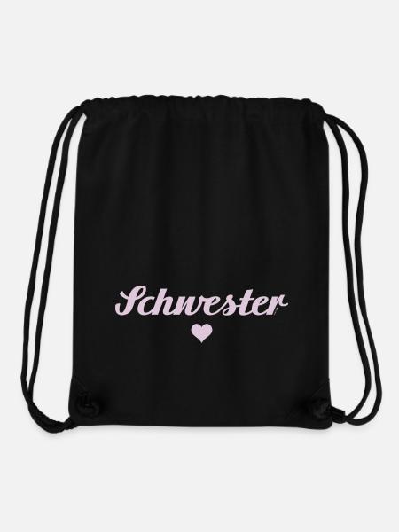 Schwesterherz hellrosa 2024 - Stanley/Stella recycelter Gym Bag - Schwarz