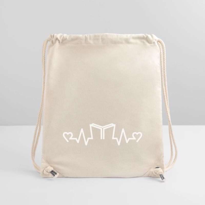 Heart Rate Book Reader, Reader, Books Stanley/Stella Recycled Gym Bag