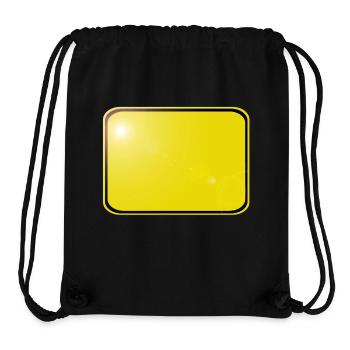 Ortsschild blanko, einfach - selbst gestalten - Stanley/Stella recycelter Gym Bag - Schwarz - Vorne