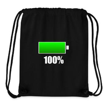 Battery charged - Stanley/Stella Recycled Gym Bag - black - Front