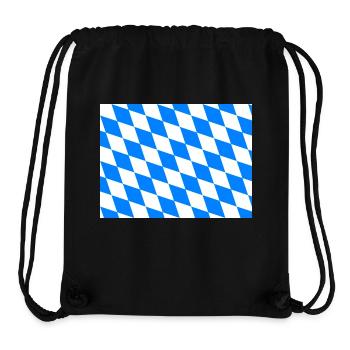 Bayern Bayrisch Bayern Flagge Rauten Karo - Stanley/Stella recycelter Gym Bag - Schwarz - Vorne