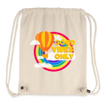 Ballon & Regenbogen (Good Vibes) - Stanley/Stella recycelter Gym Bag - Naturweiß - Vorne