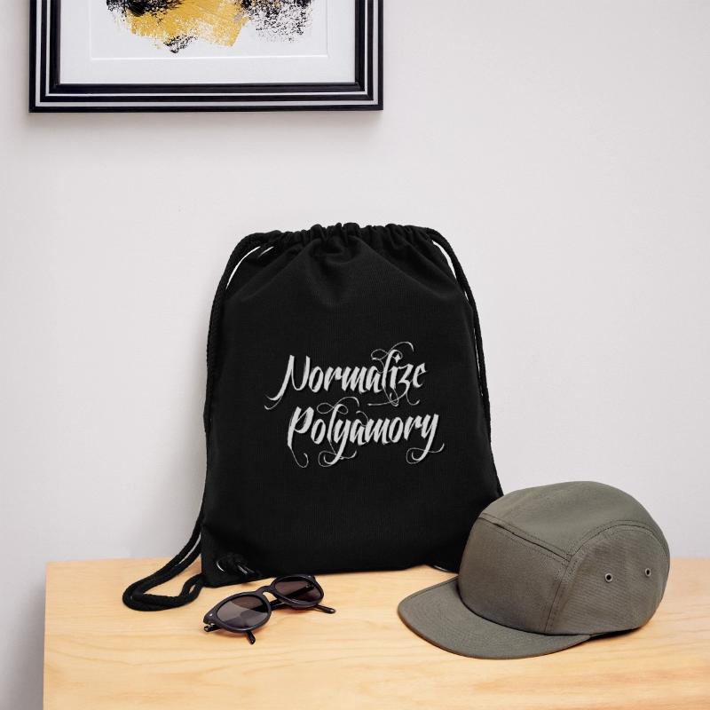 Normalize Polyamory | Polyamorous *blackwhite" Stanley/Stella Recycled Gym Bag