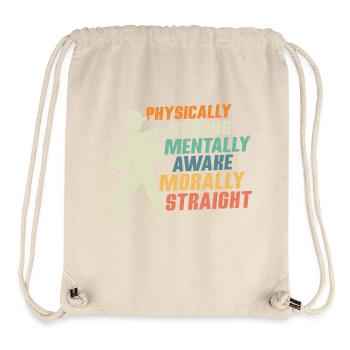Scout Strength: Physical, Mental, Moral Tee - Stanley/Stella recycelter Gym Bag - Naturweiß - Vorne