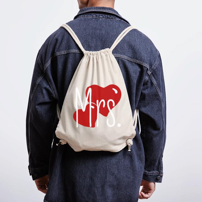Matching Look Mr and Mrs Valentine's Day Matching Pair Stanley/Stella Recycled Gym Bag