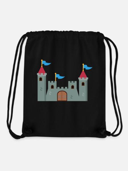 Château - Sac à cordon recyclé Stanley/Stella - noir