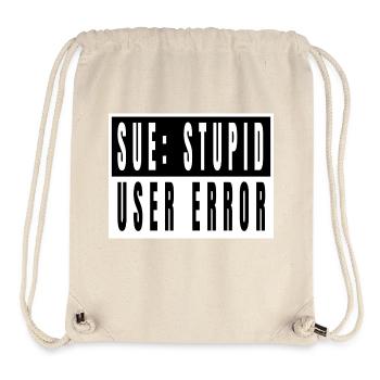 hacking code hacking coding coding computer quote - Stanley/Stella Recycled Gym Bag - natural - Front