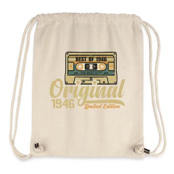 Original 1946 Jahrgang - 1946 Geburtstagsgeschenk - Stanley/Stella recycelter Gym Bag - Naturweiß - Vorne
