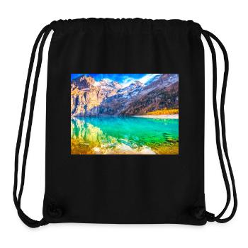 ALPEN PARADIES - Stanley/Stella recycelter Gym Bag - Schwarz - Vorne