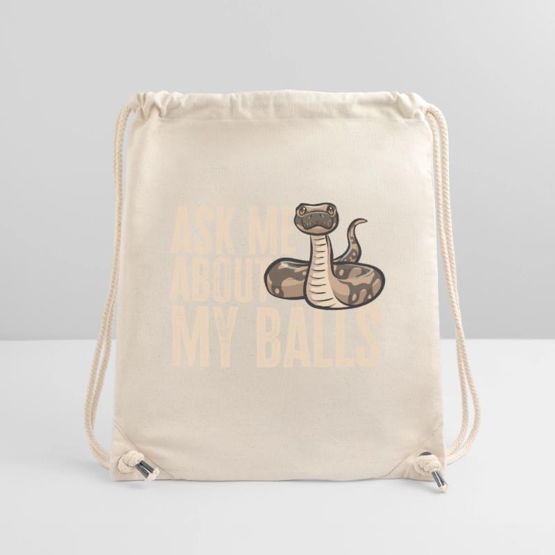 Ball Python Schlange Königspython Stanley/Stella recycelter Gym Bag