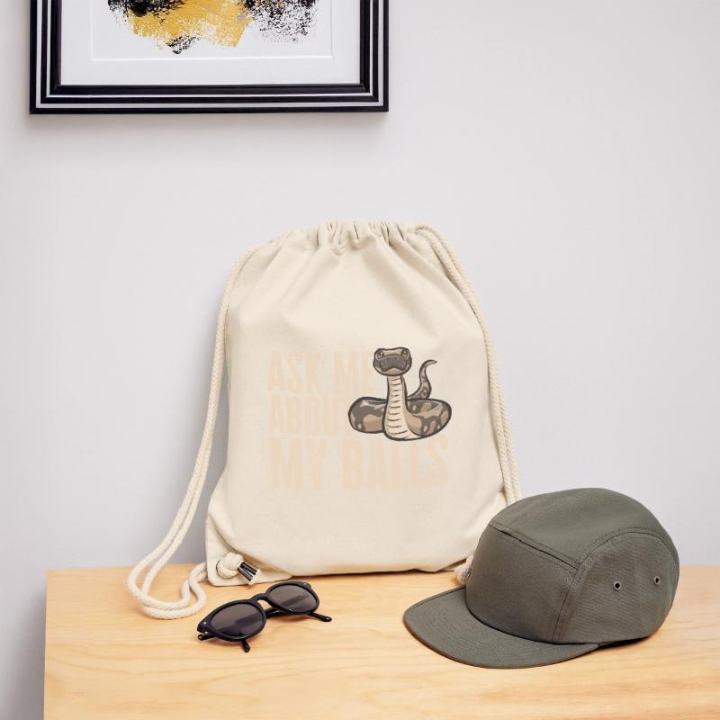 Ball Python Schlange Königspython Stanley/Stella recycelter Gym Bag