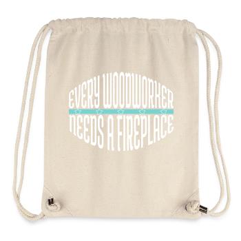 woodworking jackhammer funny quote carpentry - Stanley/Stella recycelter Gym Bag - Naturweiß - Vorne
