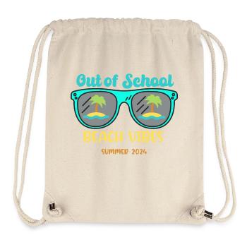Außerhalb der Schule Strandstimmung Sommer2024 - Stanley/Stella recycelter Gym Bag - Naturweiß - Vorne