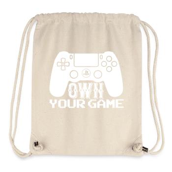 Jeu de joueur Jouer en ligne Jeux sur ordinateur Arcade Neon - Sac à cordon recyclé Stanley/Stella - blanc naturel - Devant