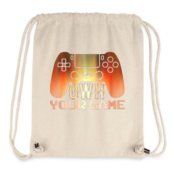 Jeu de joueur Jouer en ligne Jeux sur ordinateur Arcade Neon - Sac à cordon recyclé Stanley/Stella - blanc naturel - Devant