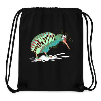 Lustige Tiere - Lustiger Vogel Kiwi Vogel - Stanley/Stella recycelter Gym Bag - Schwarz - Vorne