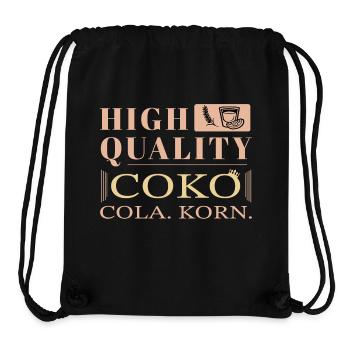 Born For Korn Spruch - Stanley/Stella recycelter Gym Bag - Schwarz - Vorne