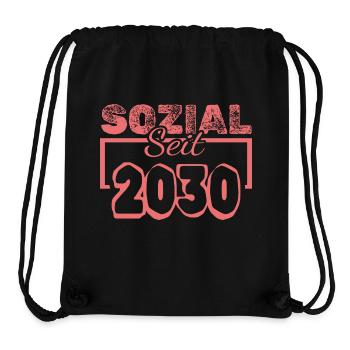 Travailleurs sociaux 2030 - Sac à cordon recyclé Stanley/Stella - noir - Devant