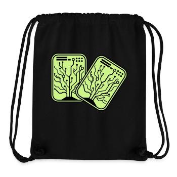 Micro Chip 2 - Stanley/Stella Recycled Gym Bag - black - Front