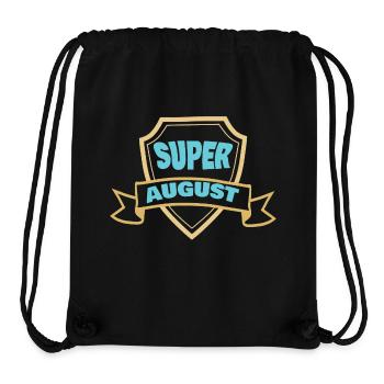 Geschenk für August - Stanley/Stella recycelter Gym Bag - Schwarz - Vorne