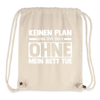 Langschläfer Shlafen Faul - Stanley/Stella recycelter Gym Bag - Naturweiß - Vorne