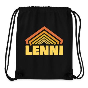 Lenni - Sac à cordon recyclé Stanley/Stella - noir - Devant
