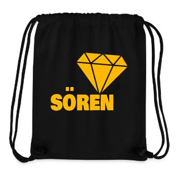 Gift for Soeren - Stanley/Stella Recycled Gym Bag - black - Front