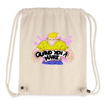Quand yen a marre - Sac à cordon recyclé Stanley/Stella - blanc naturel - Devant