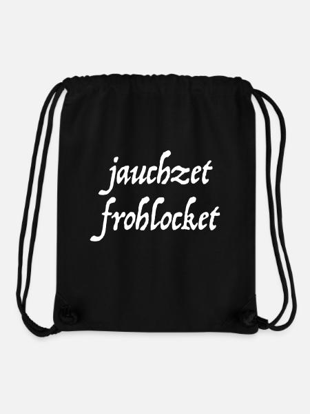 Jauchzet, frohlocket - Stanley/Stella recycelter Gym Bag - Schwarz