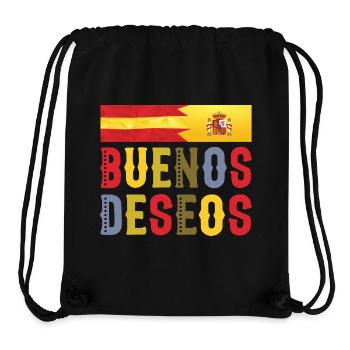 Buenos Deseos- Congratulations Tshirt - Stanley/Stella Recycled Gym Bag - black - Front