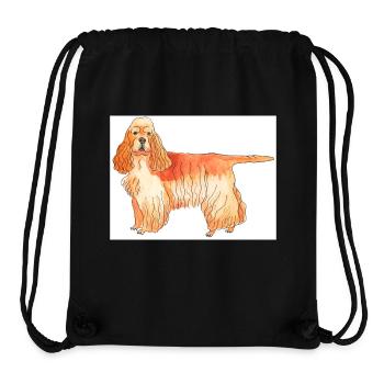 American CockerSpaniel Aufkleber - Stanley/Stella recycelter Gym Bag - Schwarz - Vorne