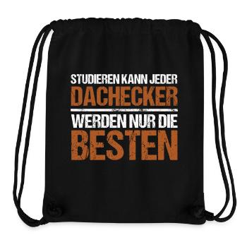 Anyone can study - Dachdecker Edition - Stanley/Stella Recycled Gym Bag - black - Front