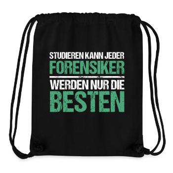Studieren kann jeder - Forensiker Edition - Stanley/Stella recycelter Gym Bag - Schwarz - Vorne