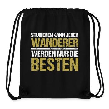Tout le monde peut étudier - Wanderer Edition - Sac à cordon recyclé Stanley/Stella - noir - Devant