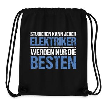 Anyone can study - Electrician Edition - Stanley/Stella Recycled Gym Bag - black - Front