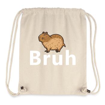 Bruh Capybara - Stanley/Stella recycelter Gym Bag - Naturweiß - Vorne