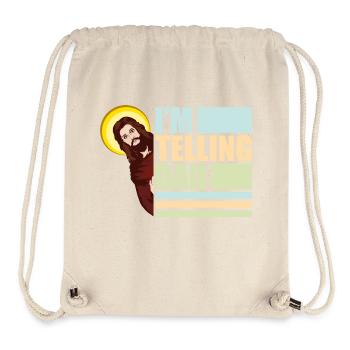 Ich sag Papa Lustiges Jesus Meme Gott Religiös - Stanley/Stella recycelter Gym Bag - Naturweiß - Vorne