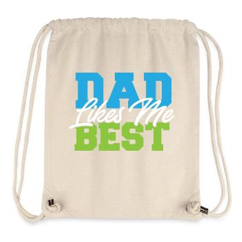 Dad Likes Me Best Daddy's Favorite Child Funny - Stanley/Stella Recycled Gym Bag - natural - Front